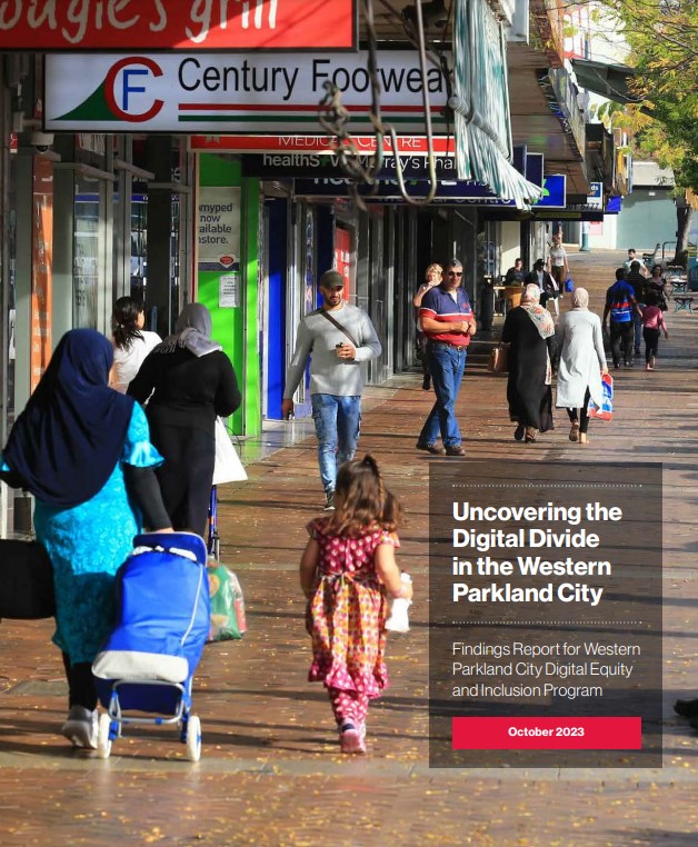 Front Cover For Western Parkland City Digital Equity and Inclusion Program Report